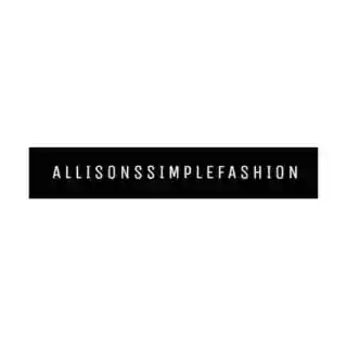 AllisonsSimpleFashion coupon codes