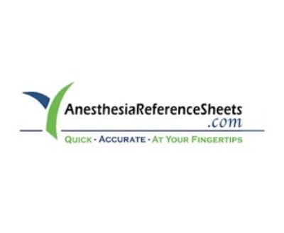 Shop AnesthesiaReferenceSheets.com logo