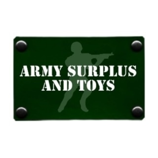Shop army surplus and toys logo