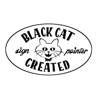 Black Cat Created logo
