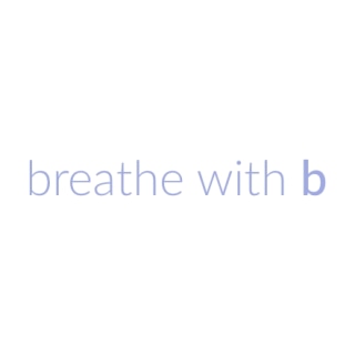 Shop breathe with b logo
