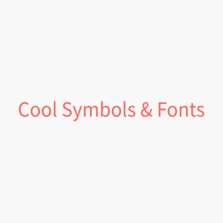 Cool Symbols & Cool Fonts logo