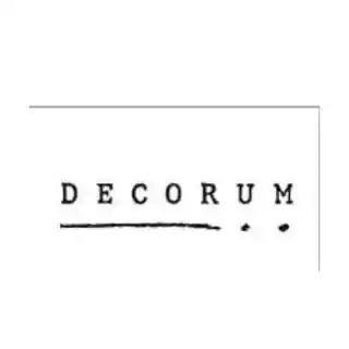 Decorum discount codes