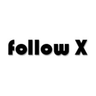 Shop follow X logo