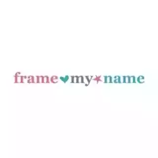 Shop Frame My Name coupon codes logo
