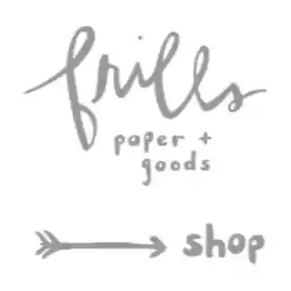 Shop frills paper + goods discount codes logo