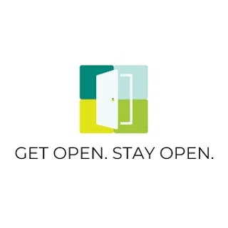 Get Open, Stay Open. COVID-19 Simplified logo