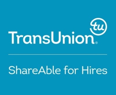 Shop TransUnion | ShareAble. For Hires logo