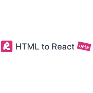 HTML to React logo