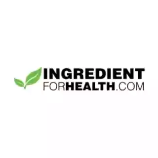 Ingredient for Health discount codes