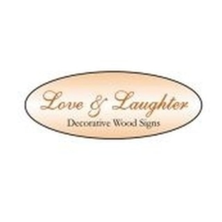 Shop Love & Laughter Wooden Sign logo