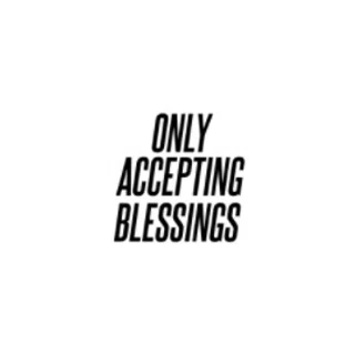 Only Accepting Blessings logo