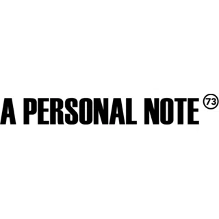 A PERSONAL NOTE 73 logo