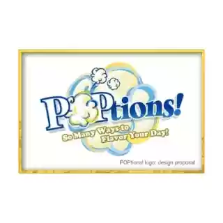 Poptions! Popcorn logo