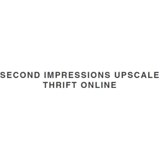 Second Impressions Upscale Thrift Online  logo