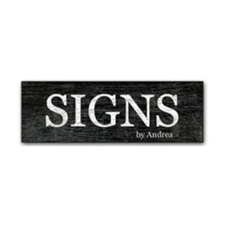 Shop Signs by Andrea logo
