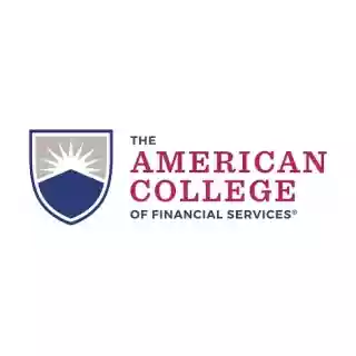 The American College of Financial Services discount codes