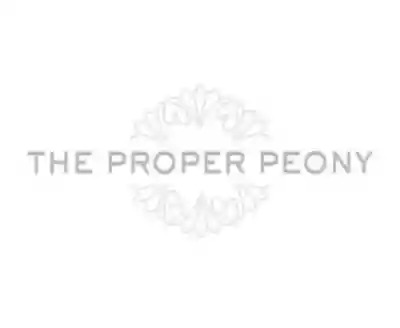 The Proper Peony logo