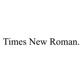 Times New Roman. logo