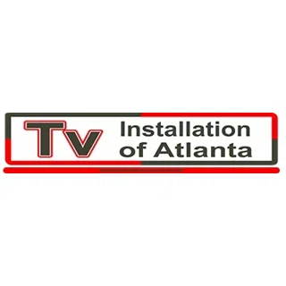 TV installation of Atlanta logo