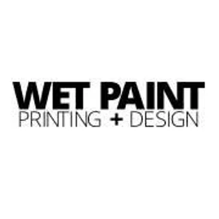 Wet Paint Printing + Design logo
