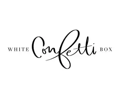 White Confetti Box logo